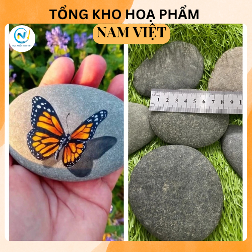 Sỏi đá sáng tạo lẻ 1 viên ( kích thước 9 cm )