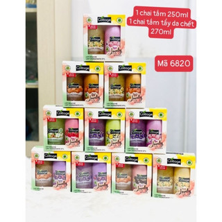 [Set 2 CHAI] sữa tắm Cottage 250ml và tẩy da chết Cottage Pháp 270ml | LinhBi Shop