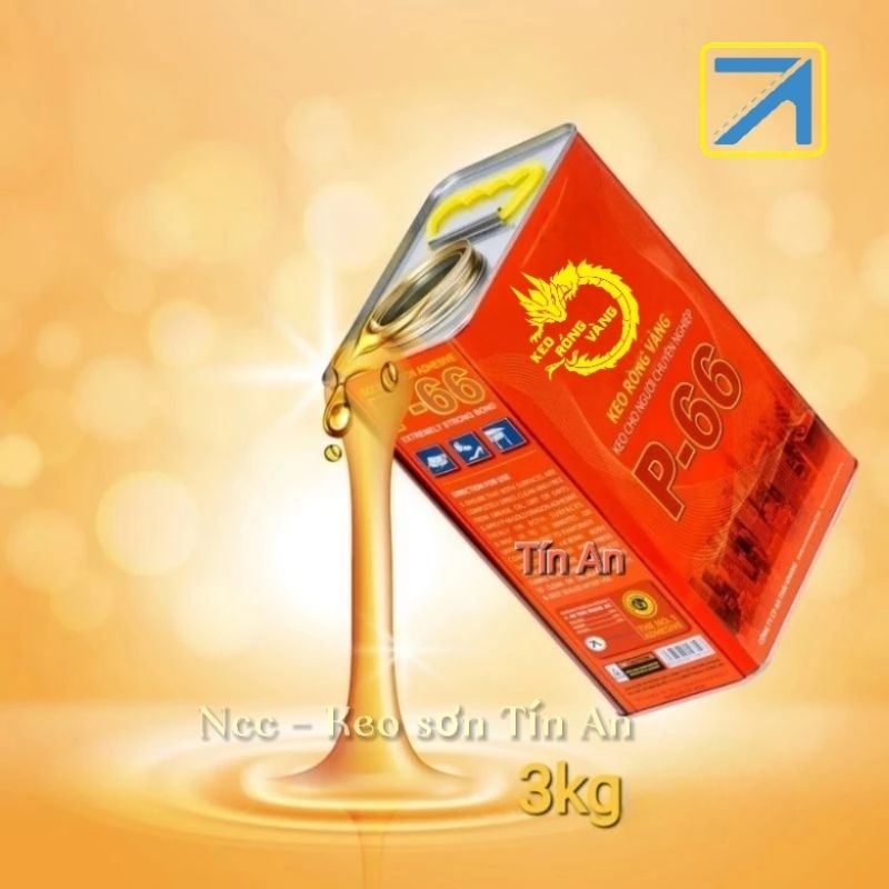 [Keo Rồng Vàng P66 3kg] Keo đa năng dán gỗ, laminate, giầy dép, nệm mút, cỏ nhân tạo...