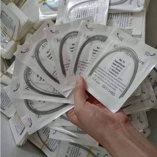 Dây cung nitri trong chỉnh nha,gói 10 dây cung chỉnh nha nitri tròn, vuông