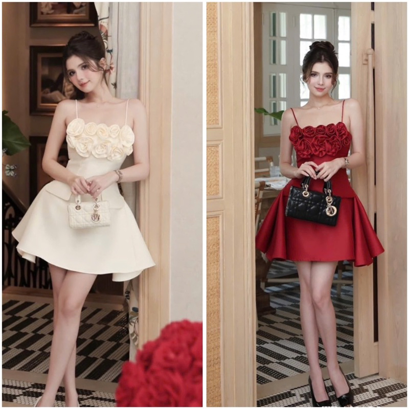 set xốp 2 dây dáng phồng xoè