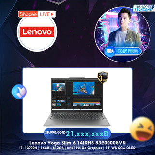 Laptop Lenovo Yoga Slim 6 14IRH8 83E00008VN i7-13700H | 16GB | 512GB | 14' WUXGA OLED 100% DCI-P3 | Win 11 | Office