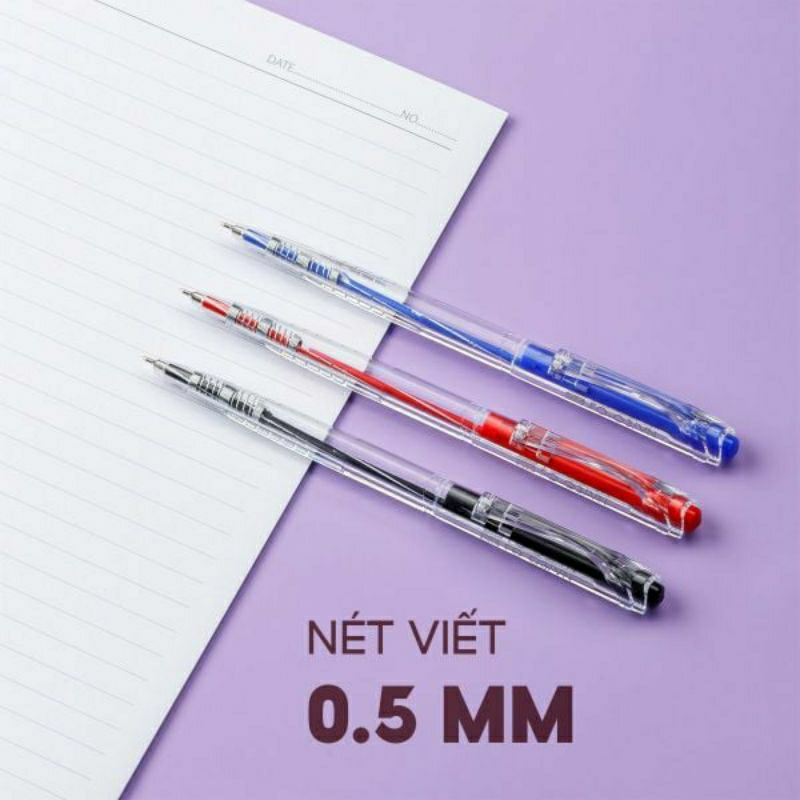 10 Bút bi FO-03 Thiên Long màu xanh Bút Bi Màu Xanh Lá giá rẻ Bút Bi Thiên Long màu xanh giá rẻ