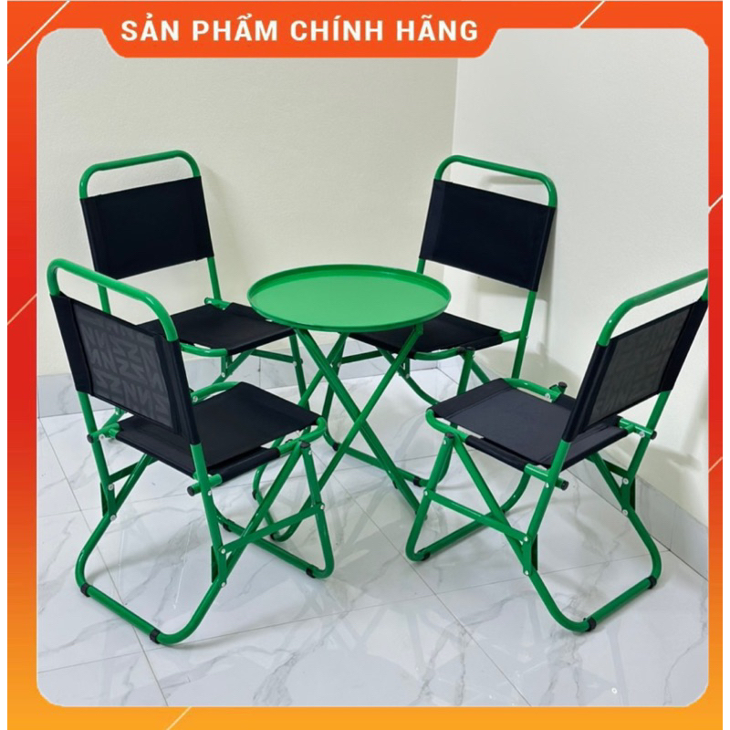 Bộ bàn ghế gấp gọn cà phê
