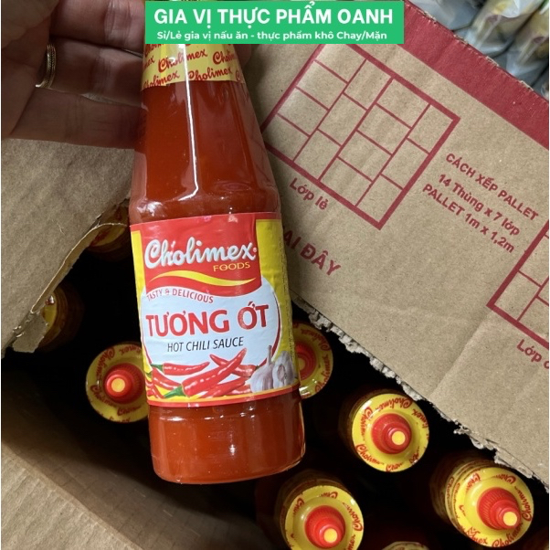 [CHAY/MẶN]Tương ớt Cholimex-chai 270gr