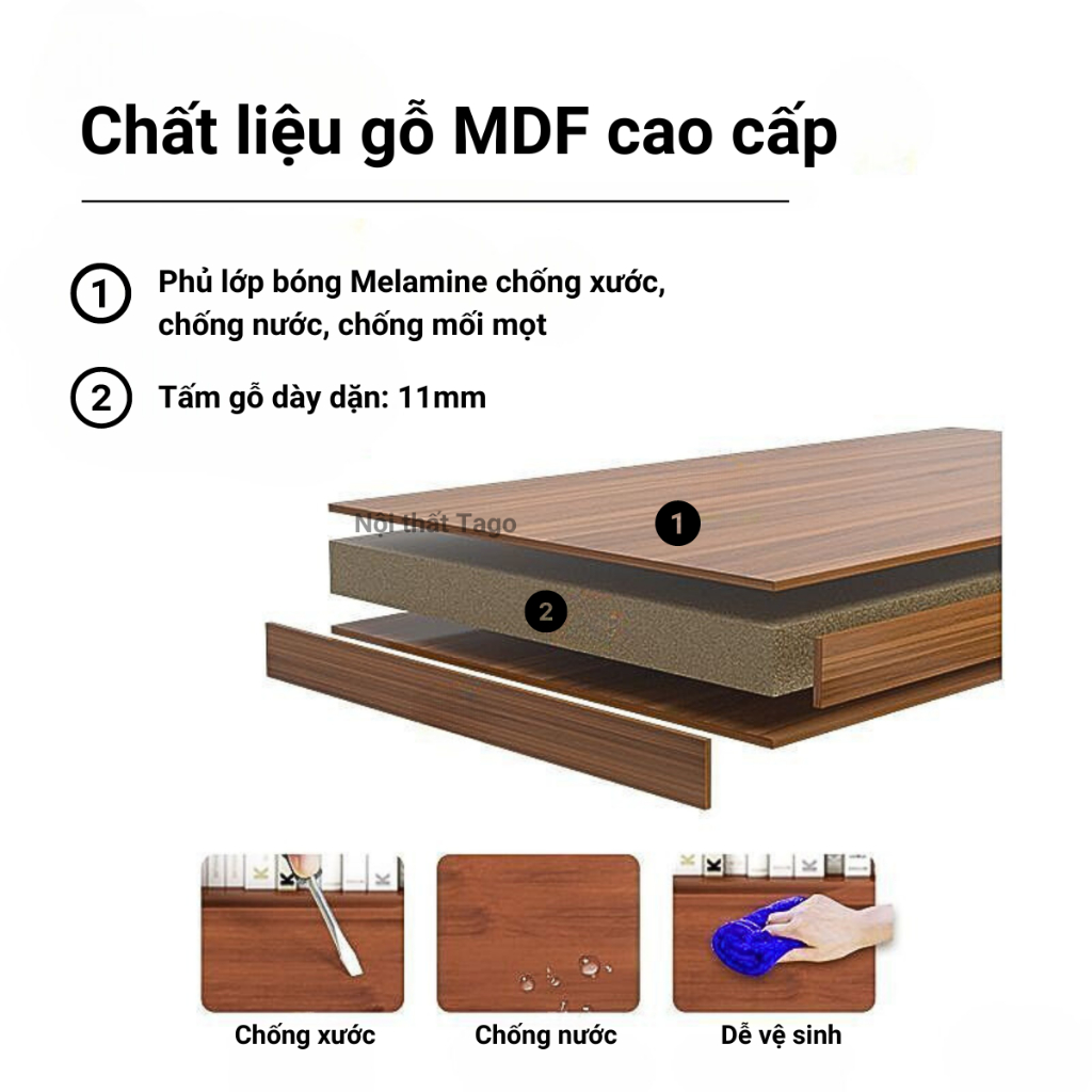 Tủ bắc âu CNC FULL HẬU, kệ sách để sàn đa năng, tủ sách có ngăn kéo tiện lợi chất liệu gỗ chống mối mọt MDF TAGO | BigBuy360 - bigbuy360.vn