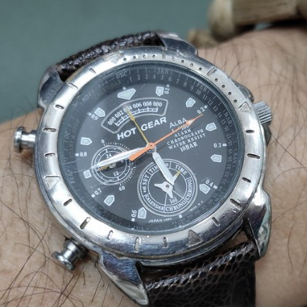 Đồng hồ Alba (Seiko) Hotgear Chronograph (1/100) Alarm kim nhảy múa