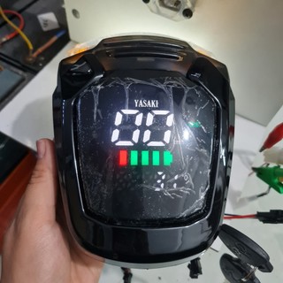  Đầu đèn 4 bình 48v siêu bền báo bình báo tốc độ báo Km cho xe đạp điện 