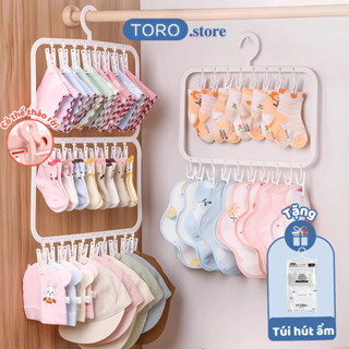 Móc Treo Quần Áo Trẻ Em, Móc Trùm Treo Đồ Cho Bé Treo Khăn Tất Bao Tay Bao Chân Mũ Cho Bé.
