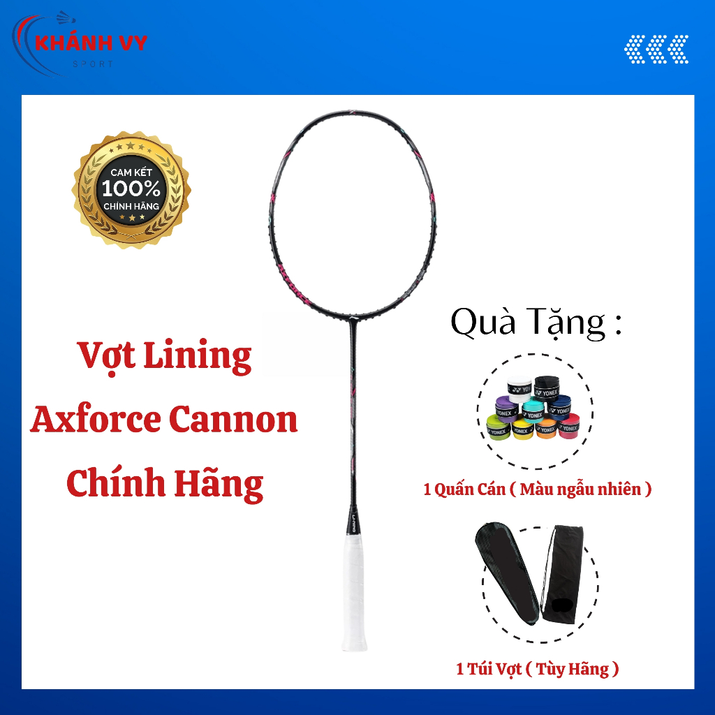 Vợt Cầu Lông Lining Axforce Cannon Đen Chính Hãng