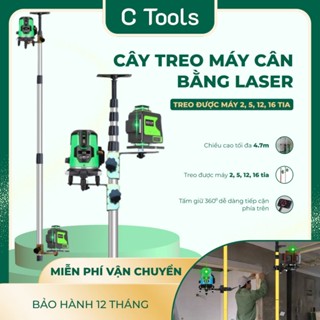 Giá đỡ máy cân mực laser 4.7m  | Chân máy cân bằng laser 4.7m - Giá đỡ máy bắn cốt C56