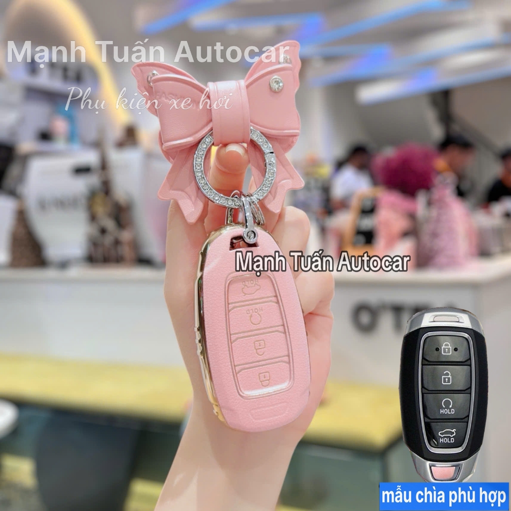 ốp chìa khóa Huyndai Accent 2021 - 2022 - 2023, 2024  Elantra 2023 - 2024 < Lưng Logo >