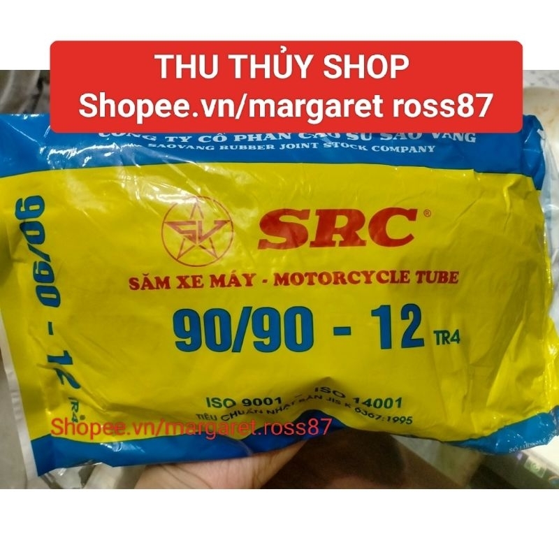 Săm (ruột) xe rùa, xe điện, xe ninja, xe 133s cỡ 90/90-12 sao vàng van thẳng