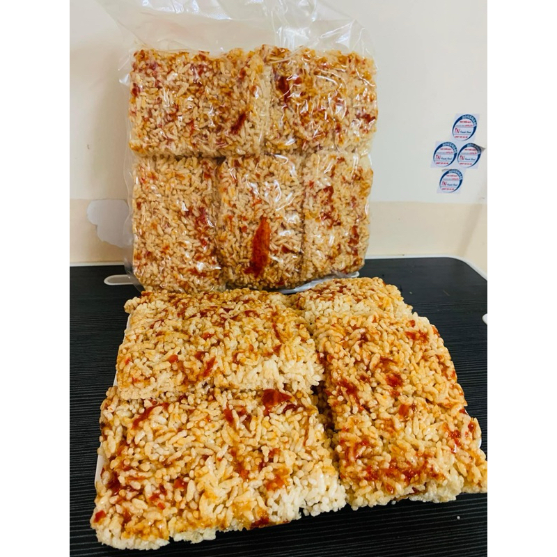 1kg (2bịch). CƠM CHÁY NẾP SỐT MẮM ỚT