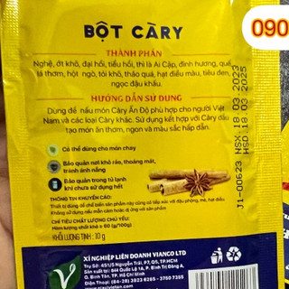 [chay/mặn]Bột cà ri Việt Ấn Vianco (10gr)