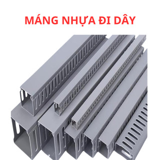 Máng nhựa đi dây điện kích thước 40x25 cm cả nắp
