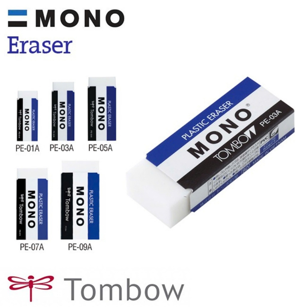 HCKT [THANH LONG] - Gôm Tẩy Mono TOMBOW Tẩy Sạch Chì / Mono Tombow Plastic Eraser