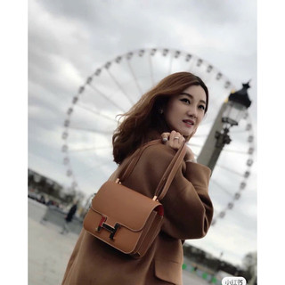 Túi hm khoá chữ H size 19, túi hm constance