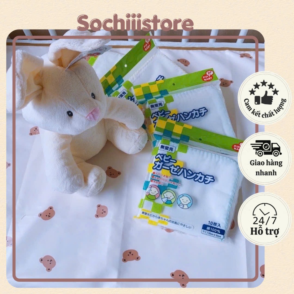 Set 10 khăn sữa Chuchu xuất Nhật