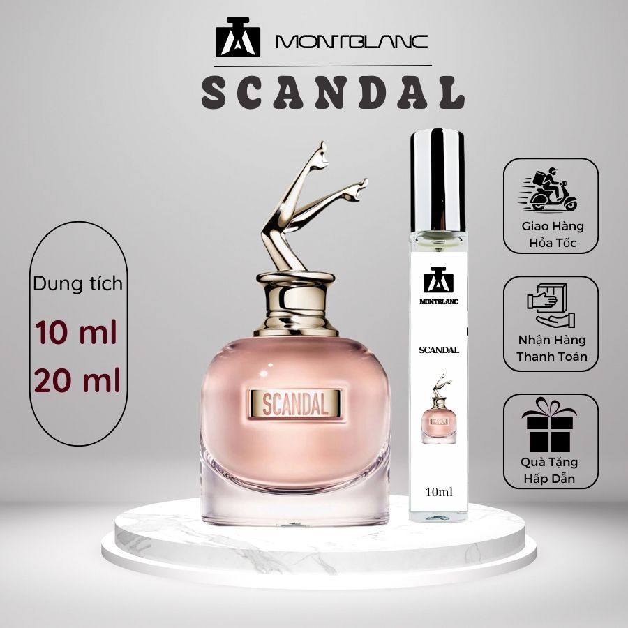 Nước hoa nữ Scandal / So Scandal chai chiết 10ml phong cách sành điệu, gợi cảm, khiêu khích - Montblanc Perfume