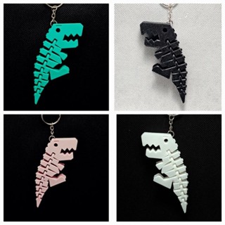 Móc khóa hình khủng long uốn dẻo, độc đáo, lạ mắt, trang trí balo, túi xách