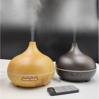 Máy Xông Tinh Dầu Phòng Ngủ Bí Ngô Cổ Cao 550ml kèm Remote điều khiển, Phun Sương Tạo Ẩm, Khuếch Tán Tinh Dầu