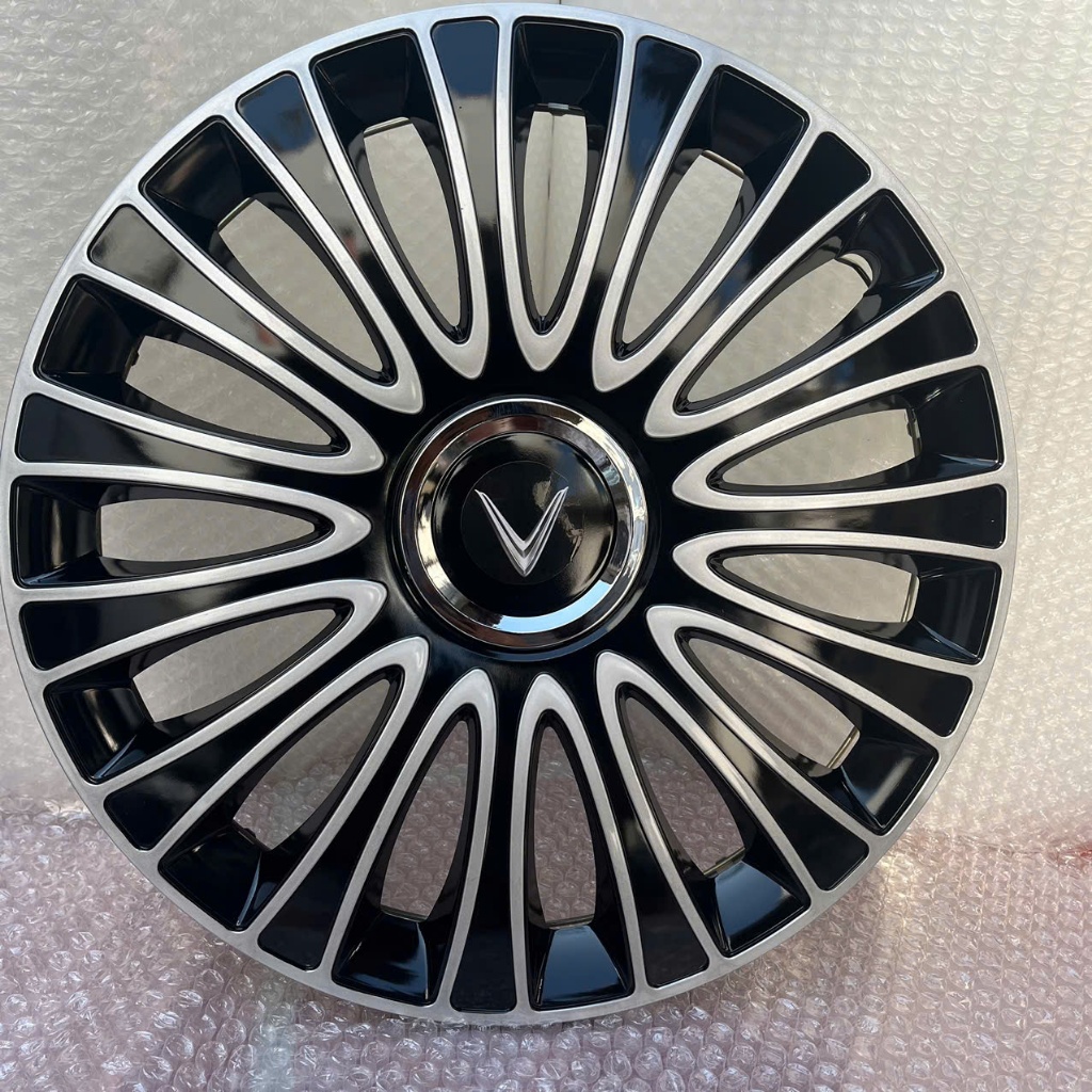 ốp lazang xe ô tô điện VF3 mã 06A tặng logo V - ốp lazang xe vinfast VF3 - ốp lazang ô tô điện VF3