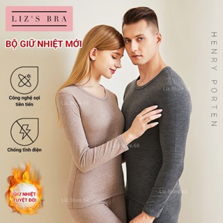 Quần Áo Giữ Nhiệt Nam Bộ Quân Áo Thun Lót Nỉ Nam Dài Tay Cổ Cao Quần Giữ Ấm Thể Thao Cao Cấp Nhẩu Khẩu Quảng Châu