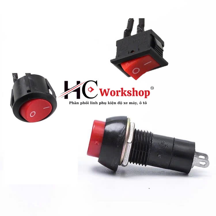 (2 chiếc) Công tắc bập bênh on/off các loại