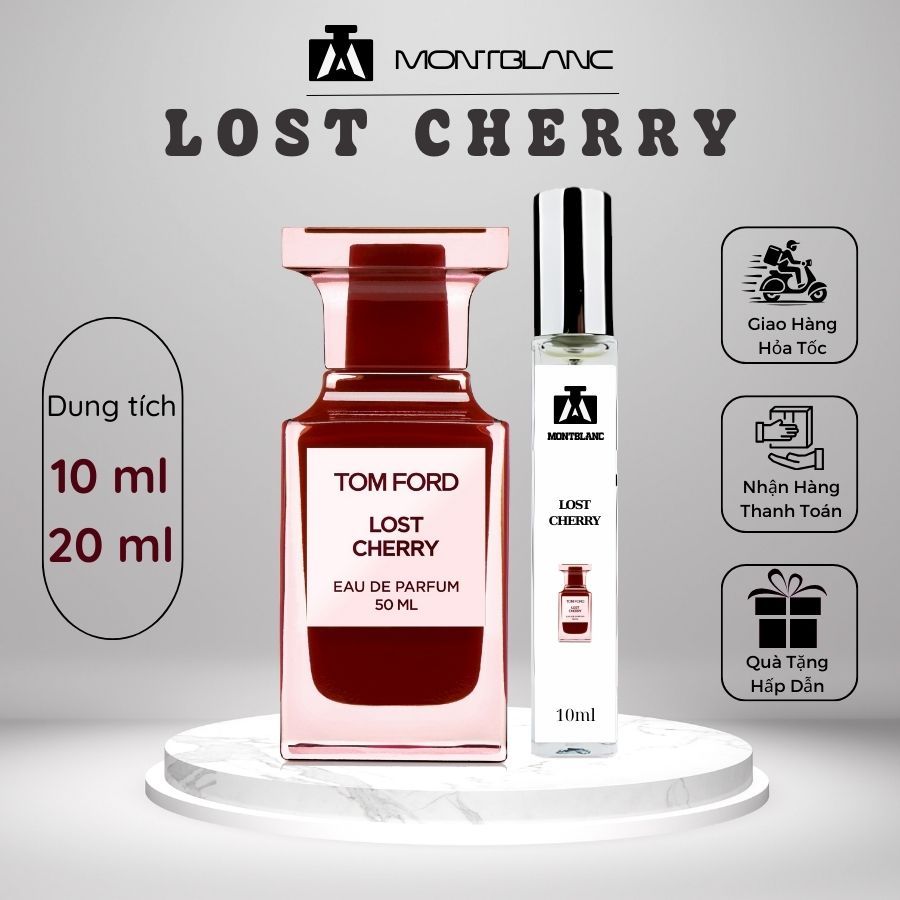 Nước hoa nữ Lost Cherry chai chiết 10ml phong cách sang trọng, qúy phái, thu hút - Montblanc Perfume
