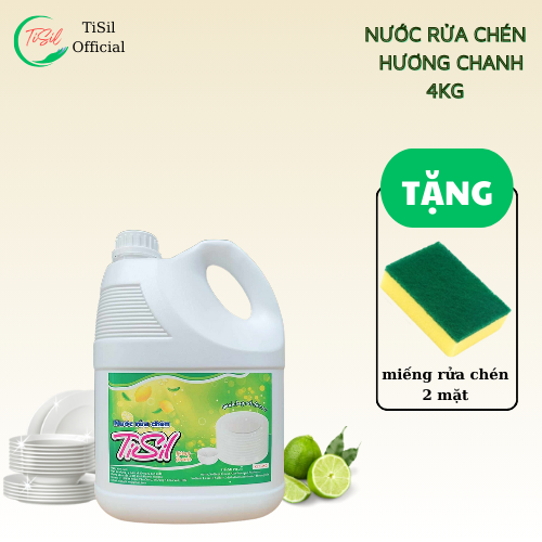 Nước Rửa Chén Hương Chanh 4Kg Tisil
