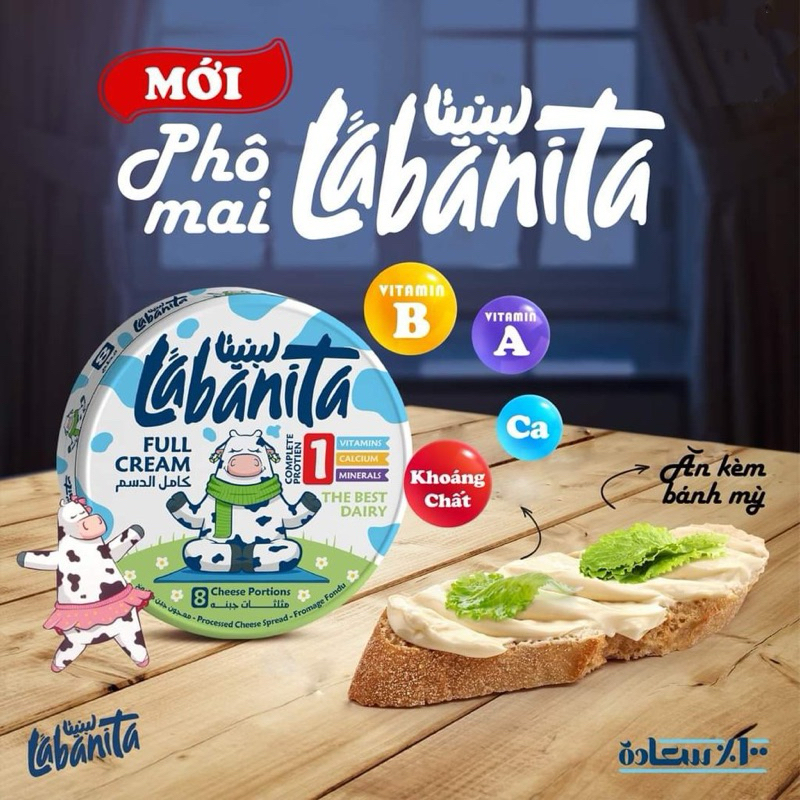 Phô mai Labanita 8 miếng 120gr