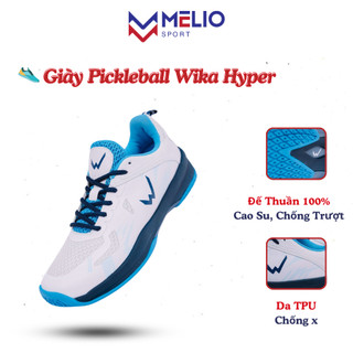 Giày Pickleball Nam Nữ Wika Hyper Chính Hãng, Giày Bóng Chuyền Da TPu Chống Xước, Đế Giày Cao Su Bám Sân