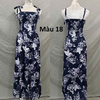 Đầm maxi cúp ngực,2 dây đuôi cá