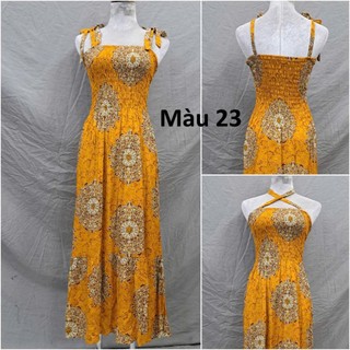 Đầm maxi cúp ngực,2 dây đuôi cá