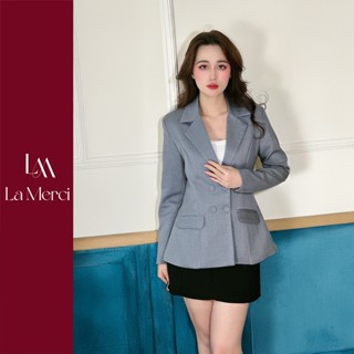 Áo Blazer TRACY áo vest nữ cách điệu chất vải veston nhập 2 lớp La Merci B13