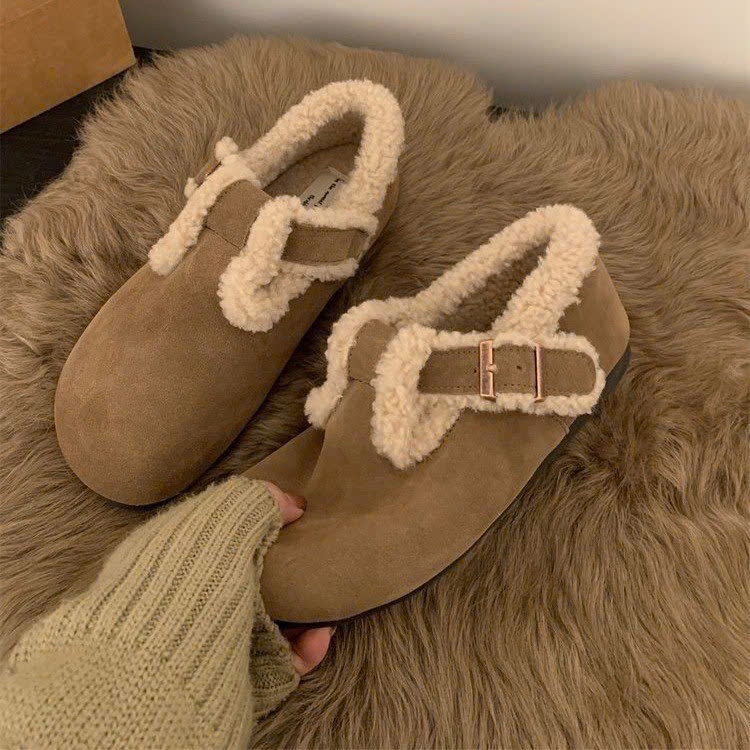 Giày nữ khóa khuy lông cừu MISA fullbox QCCC | BigBuy360 - bigbuy360.vn