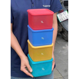 Set 4 hộp trữ mát/khô 1L Tupperware