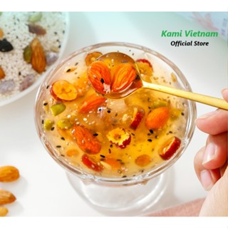 Bột củ sen mix hạt dinh dưỡng Kami, túi 500g, sản phẩm dinh dưỡng giúp dưỡng nhan