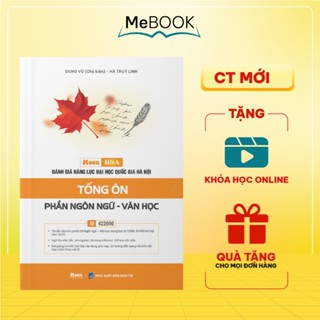 Sách luyện thi ĐGNL (HSA) 2025 - Tổng ôn phần Ngôn ngữ Văn học | Me Book