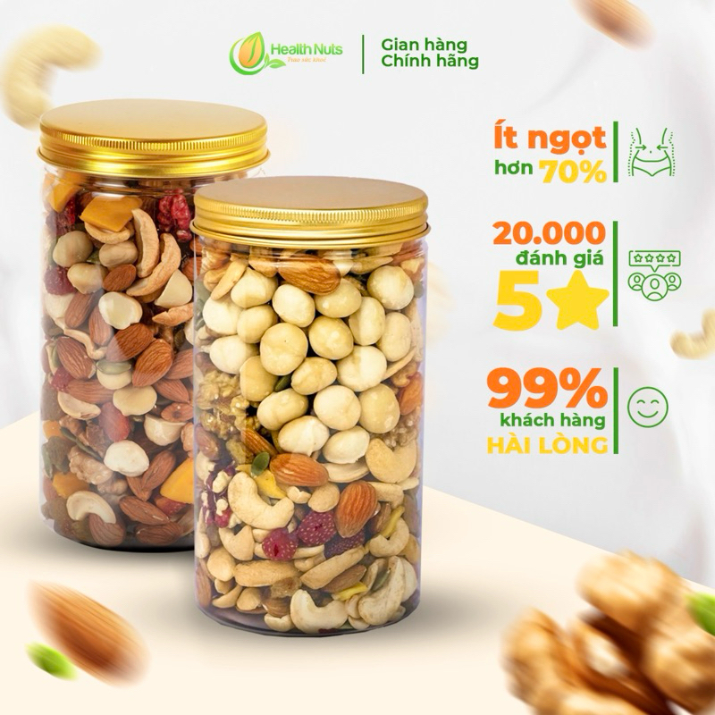 Granola siêu Hạt siêu Macca. Không ngọt, không mật ong, chuẩn healthy, eat clean hiệu quả