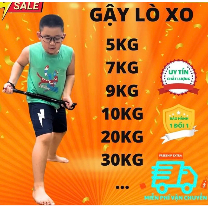 Gậy Bẻ Lò Xo Tập Cơ Tay Ngực Vai - Gậy Lò Xo Cao Cấp Lực 20kg,30kg,40kg,50kg,60kg