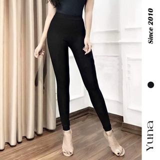 Quần legging nữ dáng dài cạp cao chống xoắn, phụ kiện thời trang YUNA68_Q013