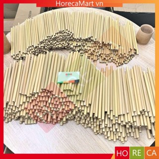 (HỘP) 100 ống hút tre XUẤT KHẨU - nhiều kích thước - dùng uống nước, sinh tố, cooktail, trà sữa, sản phẩm tre tự nhiên