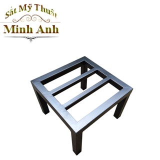  Kệ sắt để chậu hoa cây cảnh Vuông 25x25cm cao  10-15-20 cm thép hộp 14 x 14 mm 