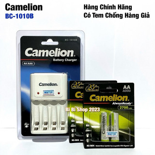 Bộ sạc camelion bc1010b + 4 pin aa camelion 2700 mah