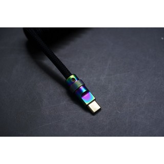 Dây cáp custom cho bàn phím cơ 49Fzone Custom Cable USB - BLACK CHROMA