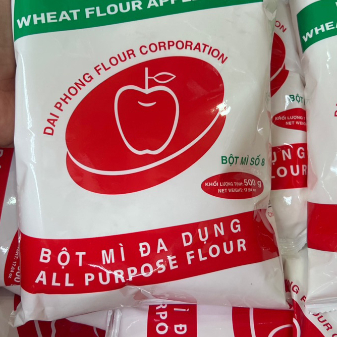 [chay/mặn]Bột mì số 8 Đại Phong Táo Đỏ-Gói(500gr)