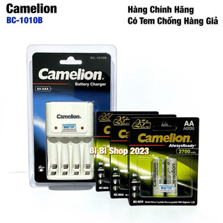 Combo máy sạc camelion bc-1010b kèm 6 pin sạc aa camelion 2700 mah chính hãng
