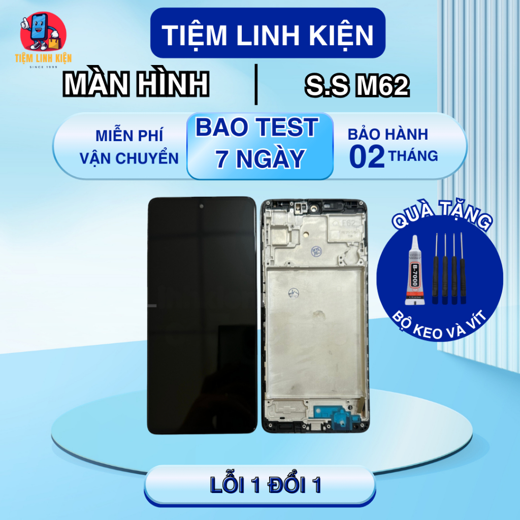 Màn hình tương thích Samsung M62 / F62 Oled, Zin và Linh kiện (Tặng Keo Vít)